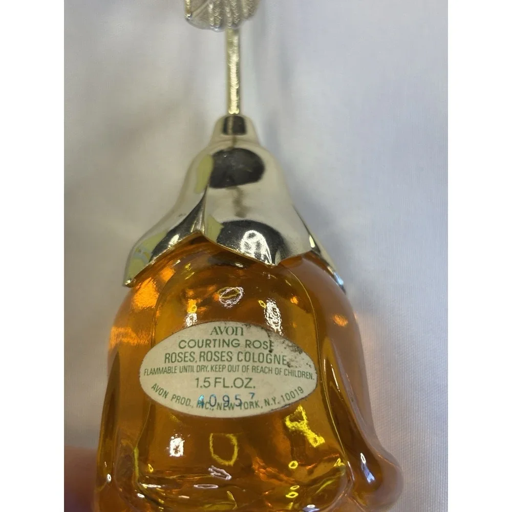 Vintage Avon Roses, Roses Cologne Courting Rose Decanter 1.5 Oz